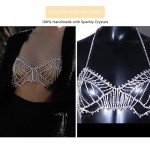 Silver Tassel Rhinestone Body Chain for Women