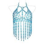 Crystal Body Chain Bra for Women’s Fashion
