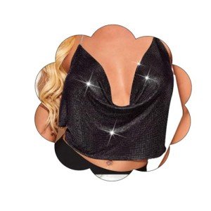 Boho Sequins Body Chain Top for Women