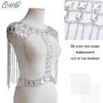 Rhinestone Body Chain Bra Top for Parties