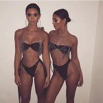 Silver Rhinestone Body Chain for Parties & Raves