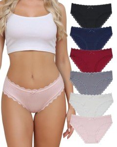 Soft Lace Cotton Bikini Underwear for Women