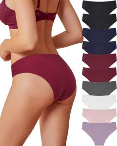 Levao 10 Pack Women's No-Show Cheeky Underwear