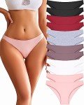 FINETOO 12 Pack Women's Cute Bikini Briefs S-XL