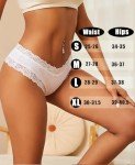 Knowyou 6-Pack Cotton Cheeky Lace Hipster Panties