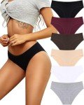 Women's Cotton Hipster Panties 6-Pack – Soft & Stretchy