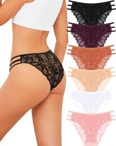 Cheeky Lace Bikini Cotton Underwear for Women
