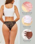 Cheeky Lace Cotton Bikini Panties for Women