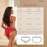 FINETOO 6-Pack Women's Lace Hipster Underwear