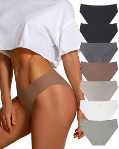 Levao 7 Pack Seamless Low Rise Bikini Panties