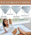 10 Pack Low Rise Cotton Thongs for Women