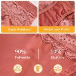 Red Lace Mid Rise Plus Size Cheeky Panty Set