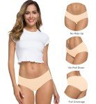Altheanray Women’s Seamless Cotton Bikini Briefs 6-Pack