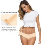 Altheanray Women’s Seamless Cotton Bikini Briefs 6-Pack