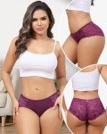 Aijolen Cheeky Seamless Lace Bikini Underwear 6 Pack