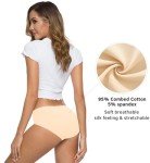 Altheanray Women’s Seamless Cotton Bikini Briefs 6-Pack