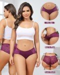 Aijolen Cheeky Seamless Lace Bikini Underwear 6 Pack