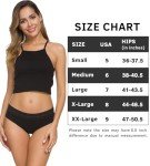 GNEPH Women's Cotton Hipster Lace Bikini Panties