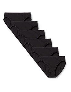 Amazon Essentials Women's Black Cotton Stretch Briefs