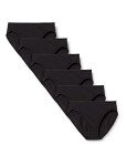 Amazon Essentials Women's Black Cotton Stretch Briefs