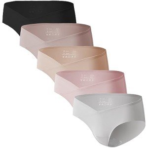 Seamless Maternity Underwear: Postpartum Bikini Panties 5-Pack
