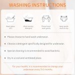 Levao Women's High Cut Cotton Bikini Panties Multipack