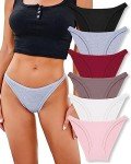 6 Pack Women’s Cotton Stretchy Hipster Underwear