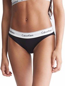 Calvin Klein Women's Black Modern Cotton Bikini Panty