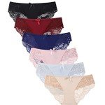 Levao Women's Lace Hi-Cut Hipster Panties Multipack