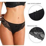 Levao Women's Lace Hi-Cut Hipster Panties Multipack