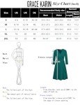 GRACE KARIN Cocktail Dress for Women 2024 Fall V Neck Wrap Hide Tummy 4/3 Sleeve Party Dress with Sleeve Wine L