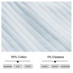 APRSEA Women’s High Waisted Ribbed Thong Panties 6 Pack