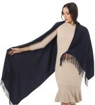 Women's Scarf Pashmina Shawls and Wraps for Evening Dress Wedding Bridesmaid Bridal Winter Warm Large Soft Silky Scarves Navy Blue