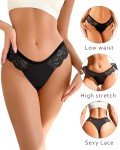 Seamless Lace Thong Pack for Women - 6 Pieces