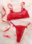 Heart Print Lingerie Set for Romantic Nights