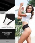 RHYFF High Waisted Tummy Control Thongs - Black