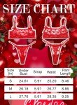 Heart Print Lingerie Set for Romantic Nights