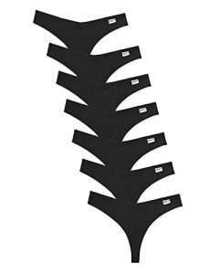 7 Pack Women's Cotton Thongs - Sexy & Breathable