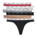 Hanes Women's Originals Stretch Cotton Thong 6-Pack