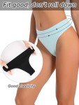 6-Pack Women's High Rise Breathable Thong Panties