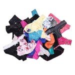 UWOCEKA Women's 10-Pack Sexy Thong and Lacy Panties