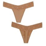 10-Pack Women's Lace Thongs - Soft & Comfy