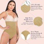 High Waisted Thong Shapewear for Women