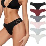 Levao Women's Lace G-String Thong Multi-Pack