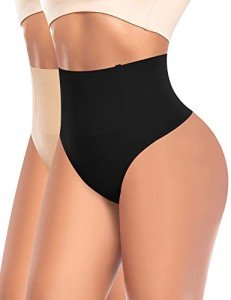 Riseholy Tummy Control Seamless Thong Shapewear 2 Pcs