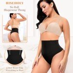 Riseholy Tummy Control Seamless Thong Shapewear 2 Pcs