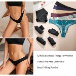 Levao 12 Pack Women's Seamless Thong Underwear
