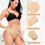 Riseholy Tummy Control Seamless Thong Shapewear 2 Pcs