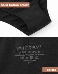 INNERSY Women's 6-Pack Breathable Cotton Hipster Panties