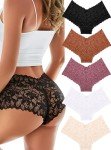 Lace Cheeky Boyshorts: 5-Pack for Women